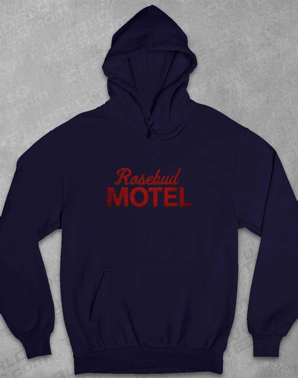 Rosebud Motel Hoodie XS / Oxford Navy  - Off World Tees