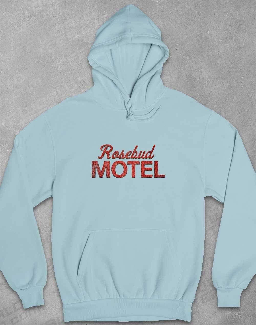 Rosebud Motel Hoodie XS / Sky Blue  - Off World Tees