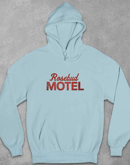 Rosebud Motel Hoodie XS / Sky Blue  - Off World Tees