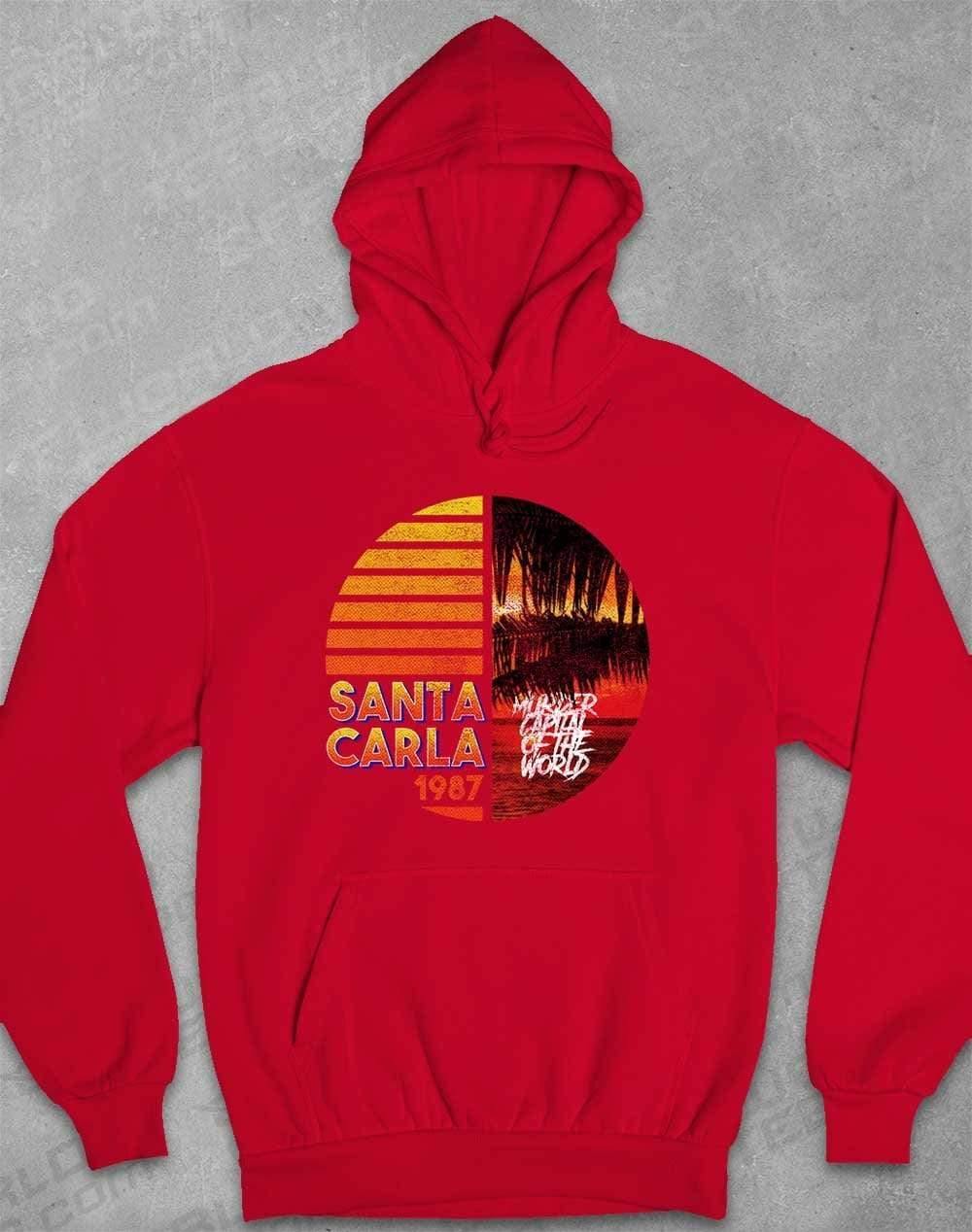 Santa Carla 1987 - Hoodie XS / Fire Red  - Off World Tees