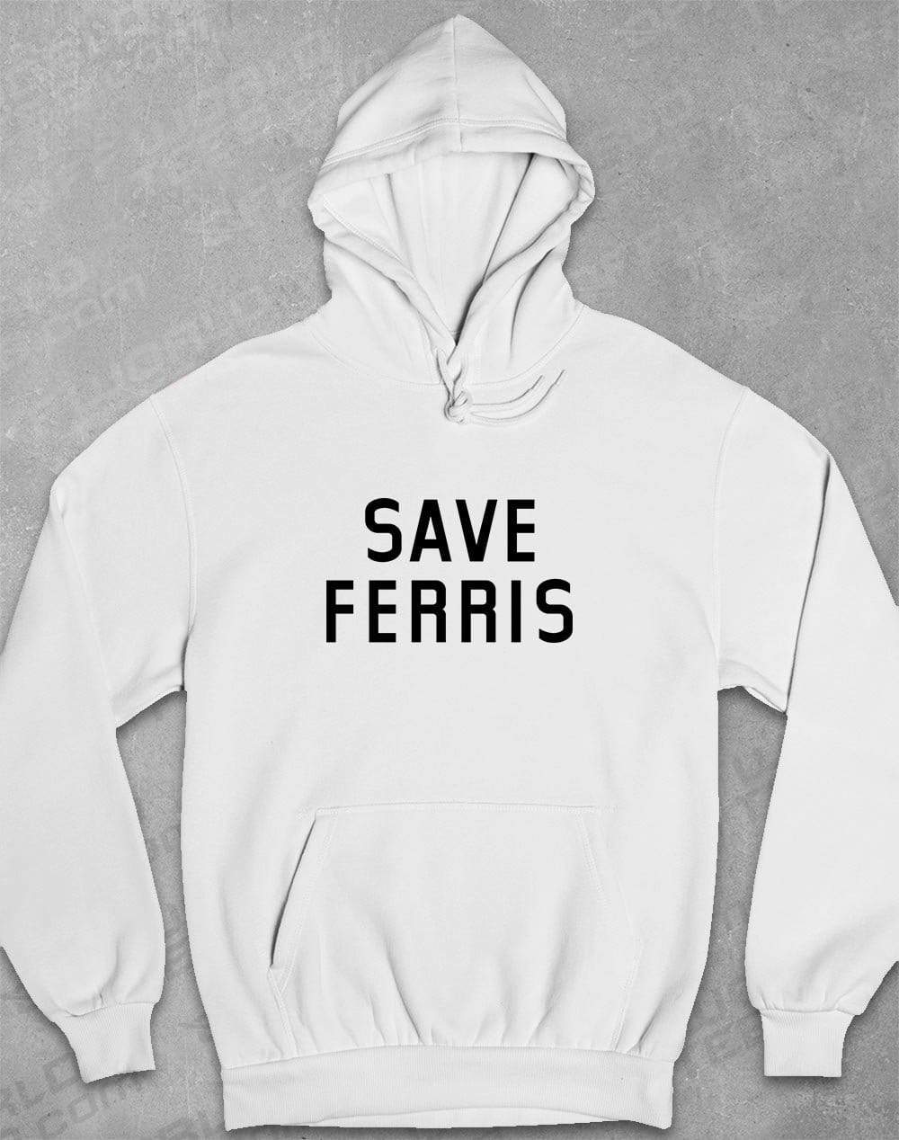 Save Ferris Hoodie S / White  - Off World Tees