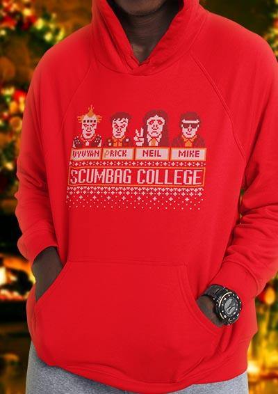 Scumbag College Festive Knitted-Look Hoodie  - Off World Tees