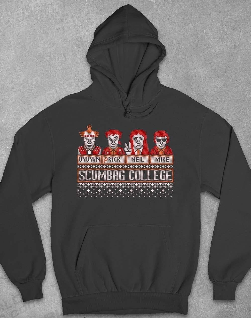 Scumbag College Festive Knitted-Look Hoodie XS / Charcoal  - Off World Tees