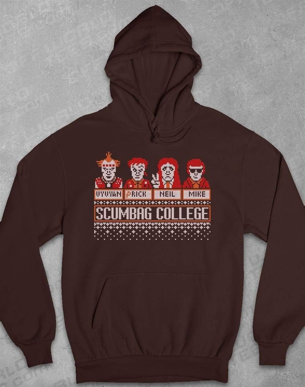 Scumbag College Festive Knitted-Look Hoodie XS / Hot Chocolate  - Off World Tees