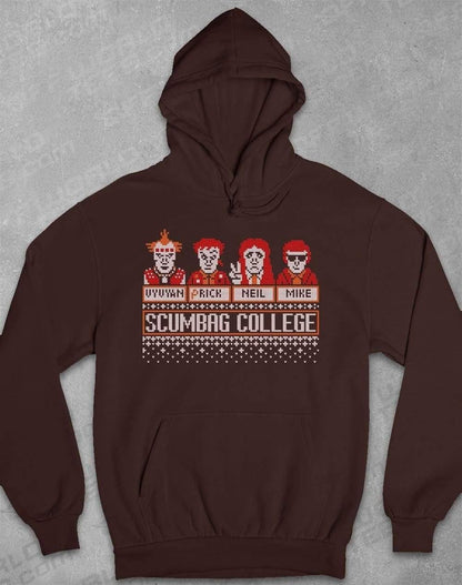 Scumbag College Festive Knitted-Look Hoodie XS / Hot Chocolate  - Off World Tees