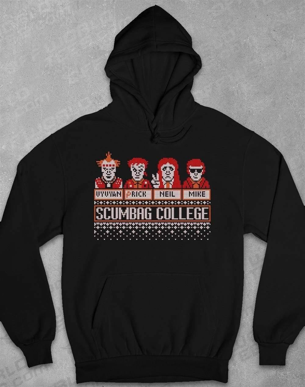 Scumbag College Festive Knitted-Look Hoodie XS / Jet Black  - Off World Tees