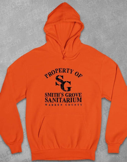 Smith's Grove Sanitarium Hoodie S / SunsetOrange  - Off World Tees