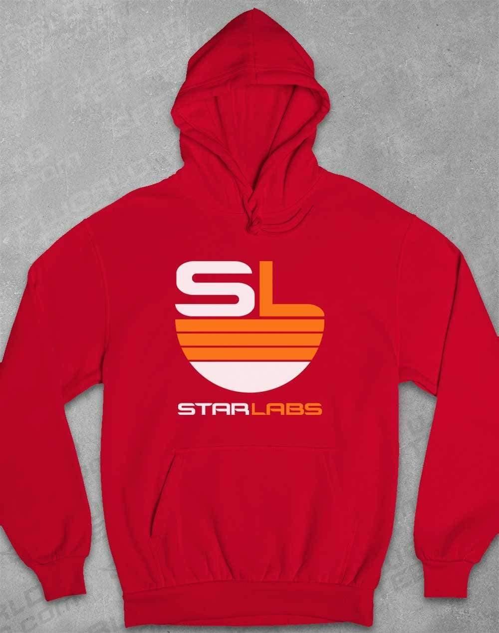 Star Labs Logo Hoodie XS / Fire Red  - Off World Tees