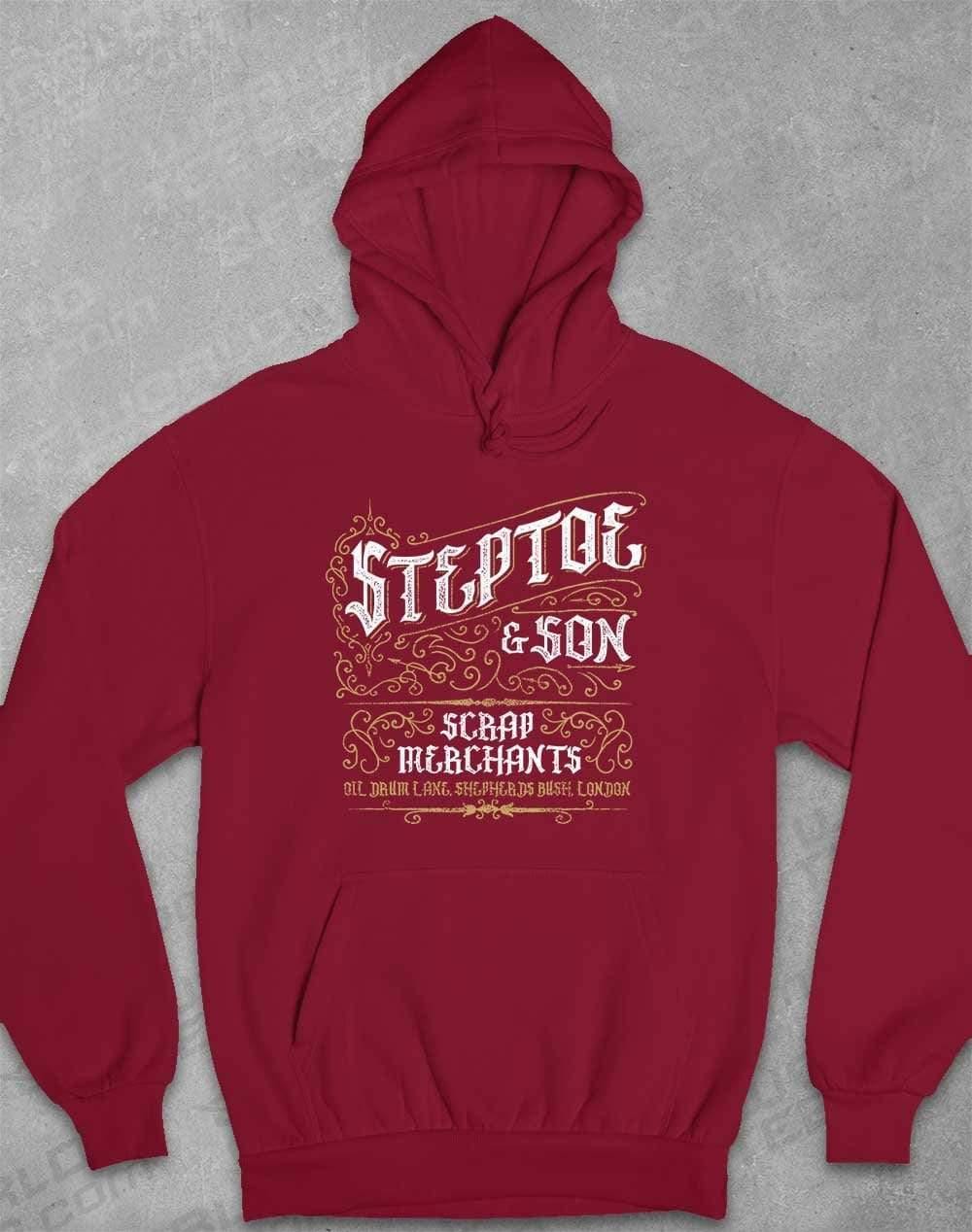 Steptoe & Son Scrap Merchants Hoodie XS / Burgundy  - Off World Tees