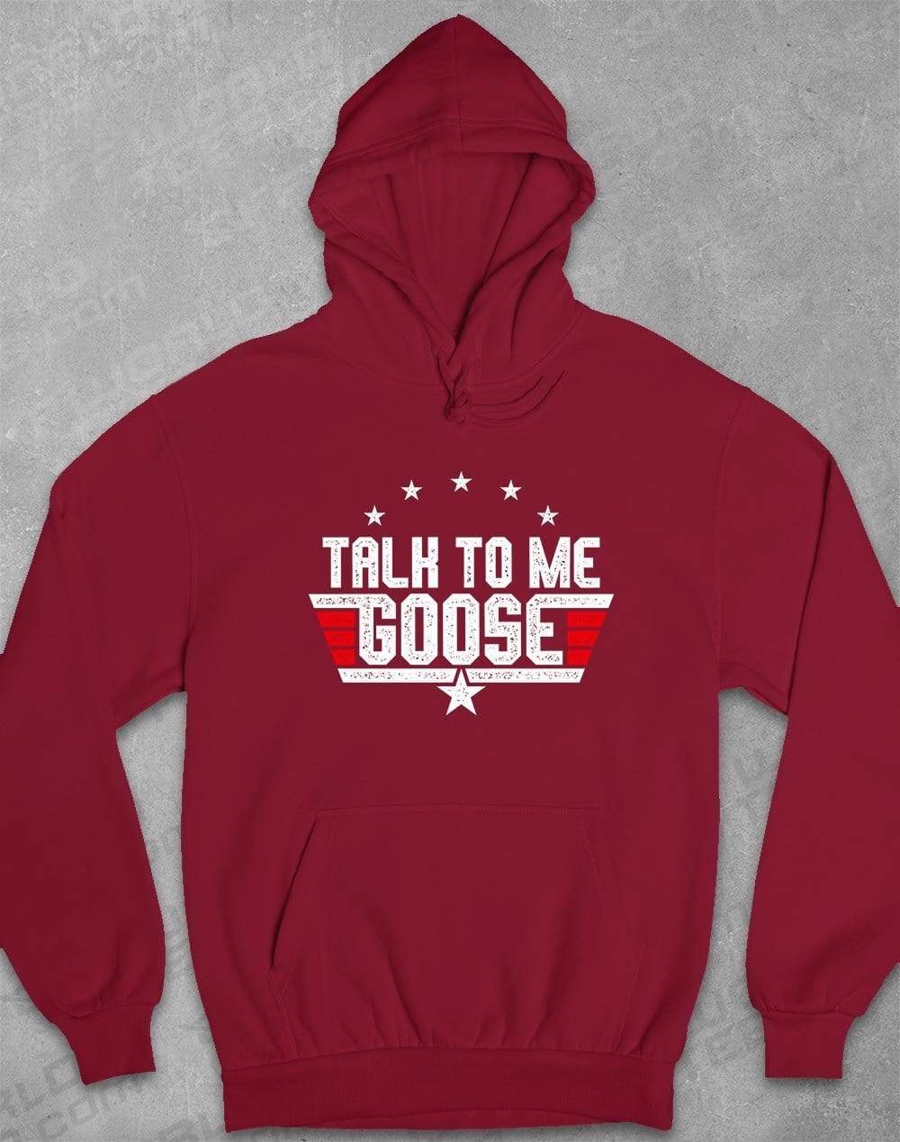 Talk to Me Goose Hoodie S / Burgundy  - Off World Tees