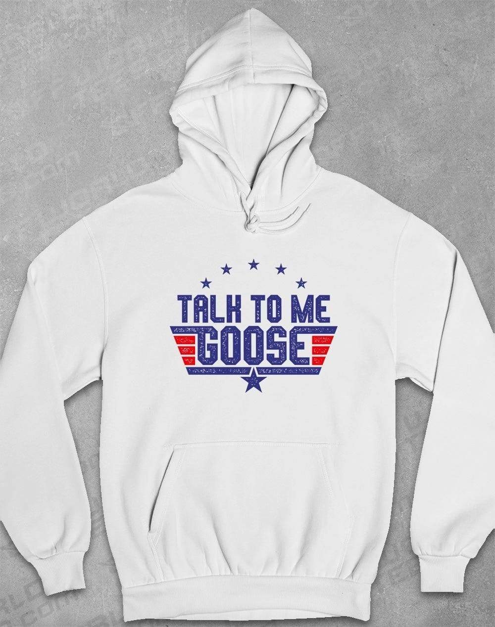 Talk to Me Goose Hoodie S / White  - Off World Tees
