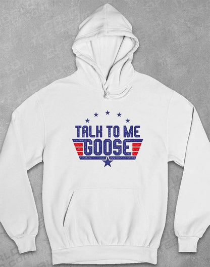 Talk to Me Goose Hoodie S / White  - Off World Tees