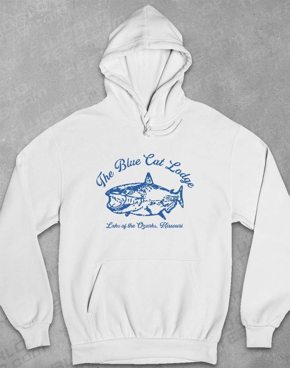 The Blue Cat Lodge Hoodie S / ArcticWhite  - Off World Tees