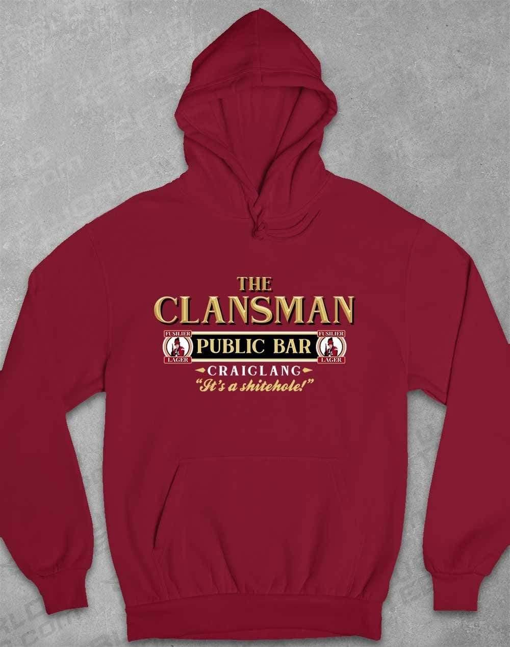 The Clansman Craiglang Hoodie XS / Burgundy  - Off World Tees
