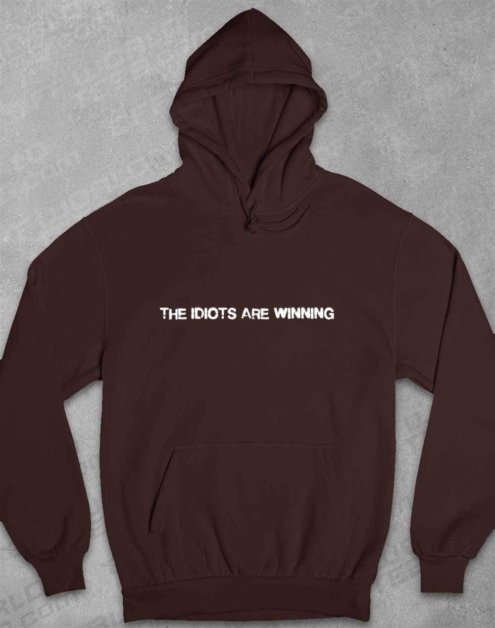The Idiots Are Winning Hoodie XS / Hot Chocolate  - Off World Tees