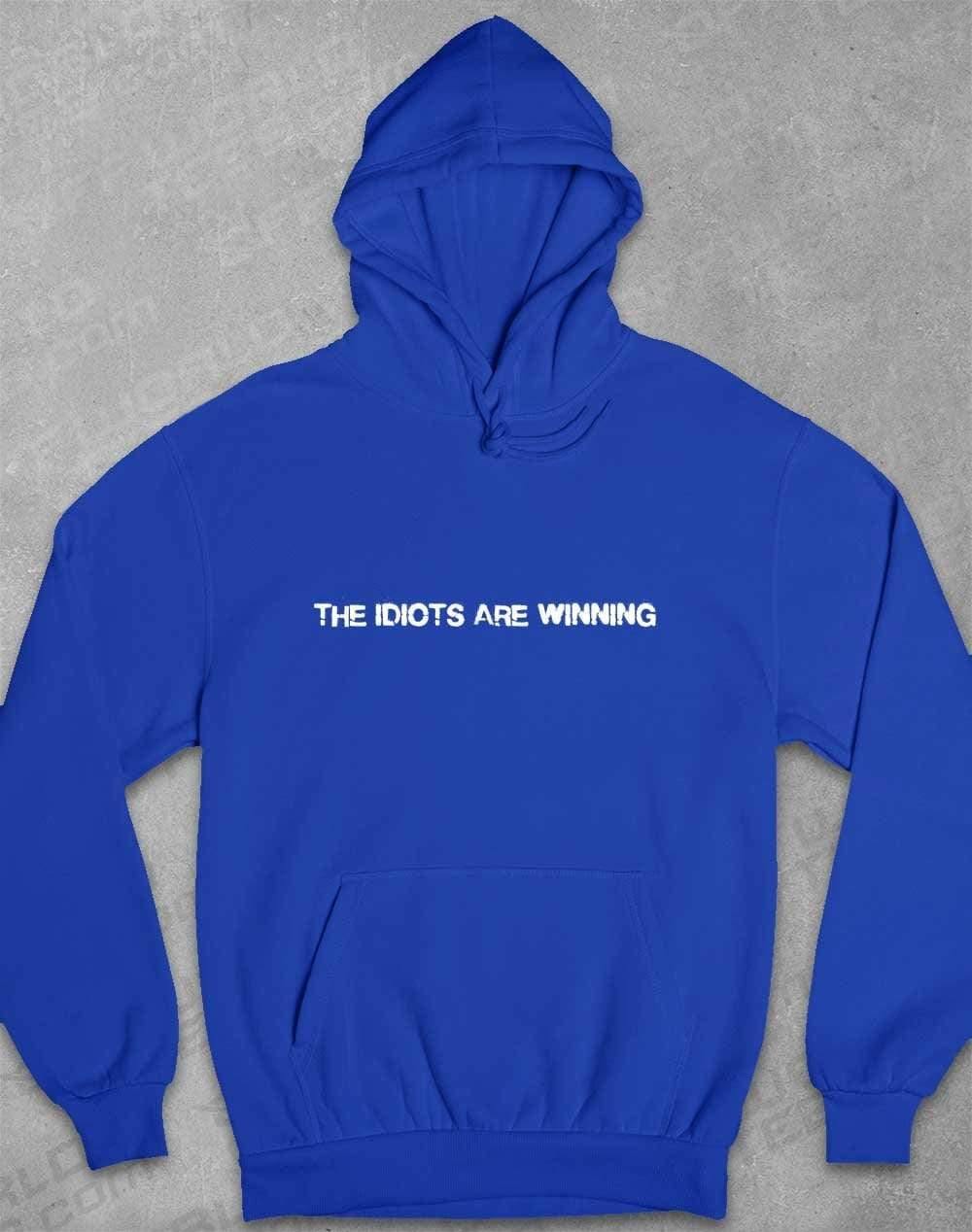 The Idiots Are Winning Hoodie XS / Royal Blue  - Off World Tees