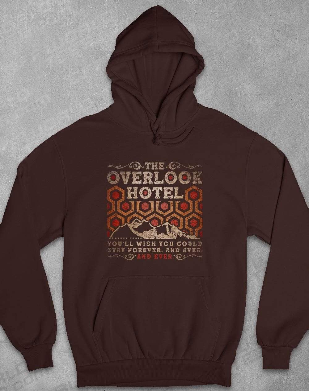The Overlook Hotel Hoodie XS / Hot Chocolate  - Off World Tees