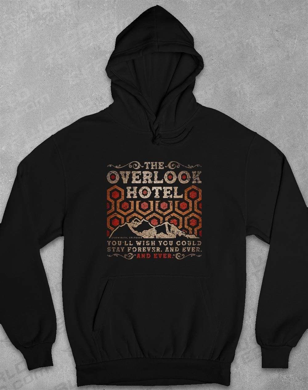 The Overlook Hotel Hoodie XS / Jet Black  - Off World Tees