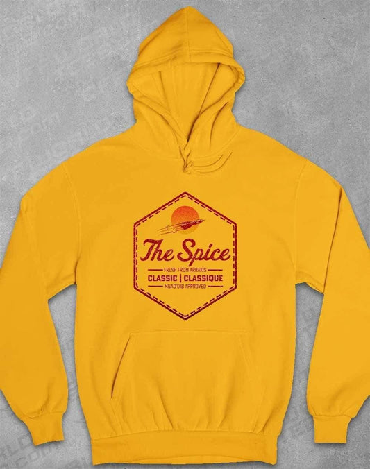 The Spice Retro Logo Hoodie XS / Gold  - Off World Tees