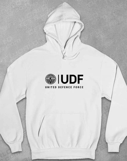 UDF United Defense Force Hoodie XS / Arctic White  - Off World Tees