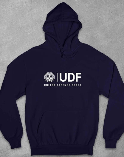 UDF United Defense Force Hoodie XS / Oxford Navy  - Off World Tees