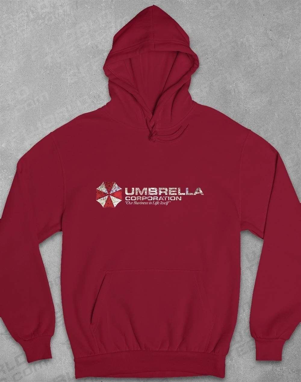 Umbrella Corporation Hoodie S / Burgundy  - Off World Tees