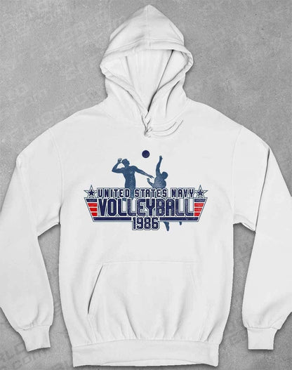 US Navy Volleyball 1986 Hoodie XS / Arctic White  - Off World Tees