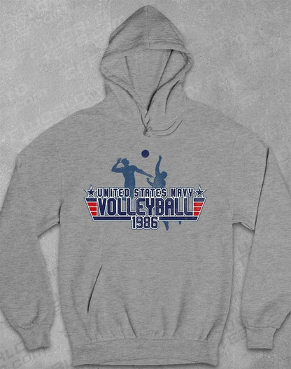 US Navy Volleyball 1986 Hoodie XS / Heather  - Off World Tees