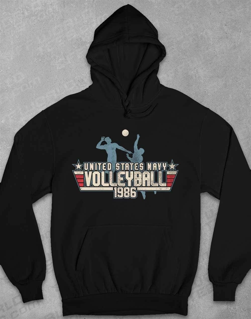 US Navy Volleyball 1986 Hoodie XS / Jet Black  - Off World Tees