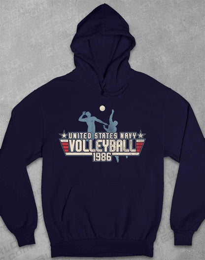 US Navy Volleyball 1986 Hoodie XS / Oxford Navy  - Off World Tees