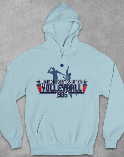 US Navy Volleyball 1986 Hoodie XS / Sky Blue  - Off World Tees