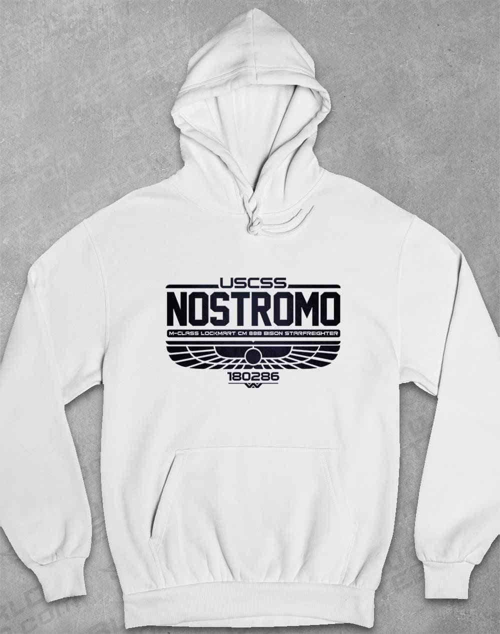 USCSS Nostromo Hoodie XS / Arctic White  - Off World Tees