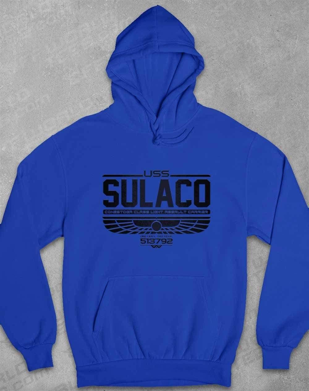 USS Sulaco Hoodie XS / Royal Blue  - Off World Tees