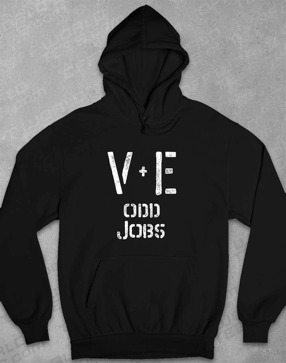Val and Earl's Odd Jobs Hoodie XS / Jet Black  - Off World Tees