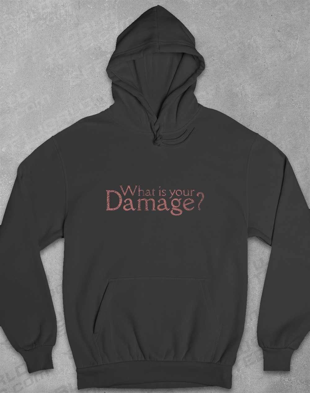 What is your Damage Hoodie XS / Charcoal  - Off World Tees