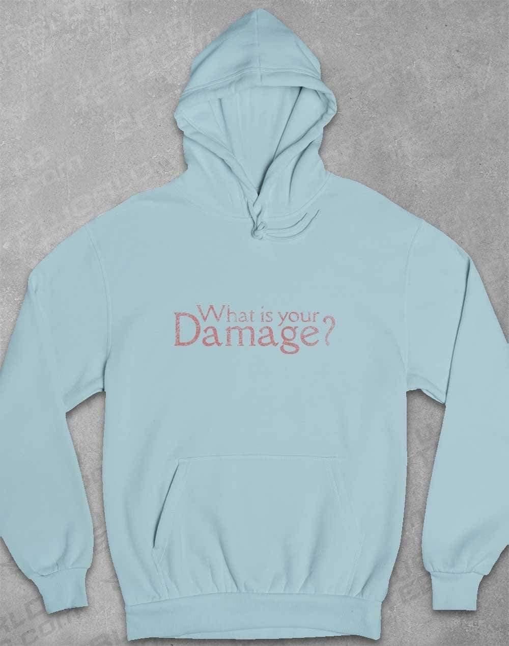 What is your Damage Hoodie XS / Sky Blue  - Off World Tees