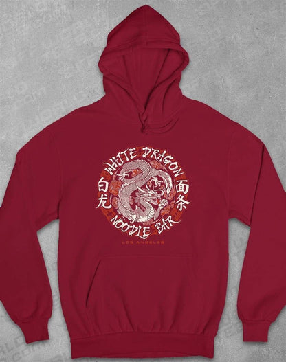 White Dragon Noodles Hoodie XS / Burgundy  - Off World Tees