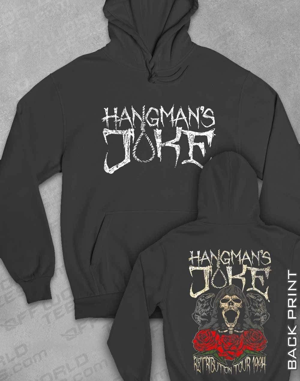 Hangman's Joke Tour 94 with Back Print Hoodie XS / Charcoal  - Off World Tees