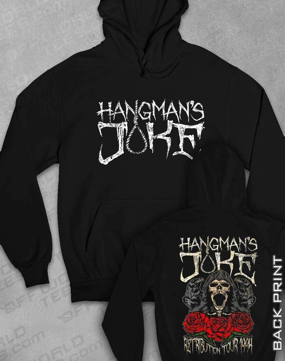 Hangman's Joke Tour 94 with Back Print Hoodie XS / Jet Black  - Off World Tees