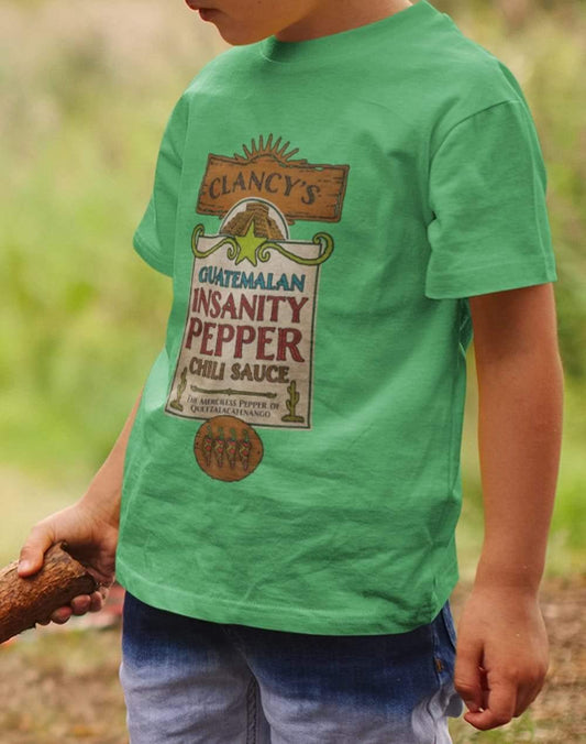 Guatemalan Insanity Pepper Chili Sauce Kids T-Shirt  - Off World Tees