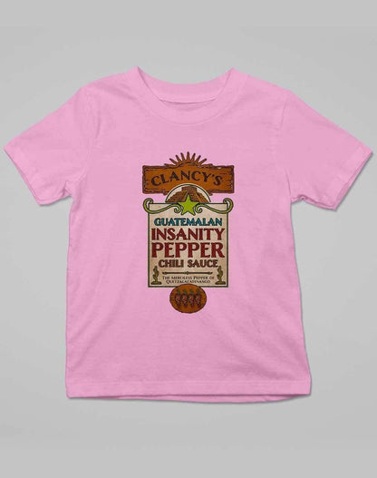Guatemalan Insanity Pepper Chili Sauce Kids T-Shirt 3-4 years / Pale Pink  - Off World Tees