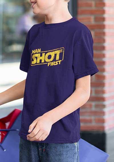 Han Shot First - Kids T-Shirt  - Off World Tees