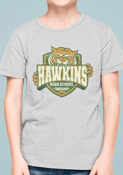 Hawkins High School Tiger Logo Kids T-Shirt  - Off World Tees