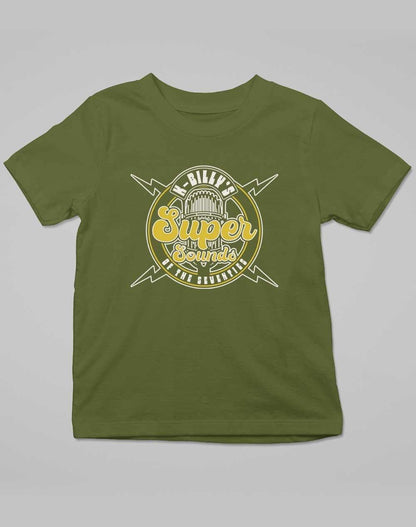 K-Billy's Super Sounds of the 70's Kids T-Shirt 3-4 years / Army  - Off World Tees