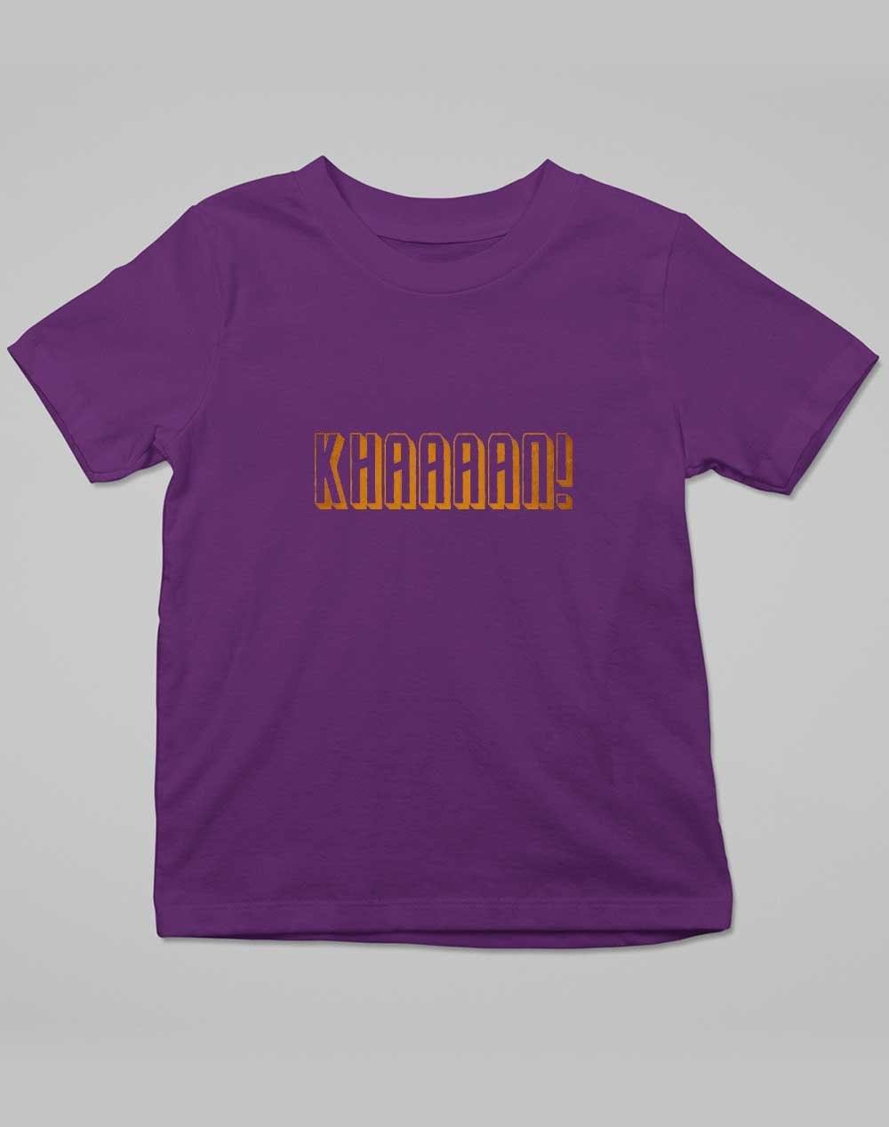KHAAAAAN Kids T-Shirt 3-4 years / Dark Purple  - Off World Tees