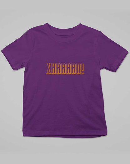 KHAAAAAN Kids T-Shirt 3-4 years / Dark Purple  - Off World Tees