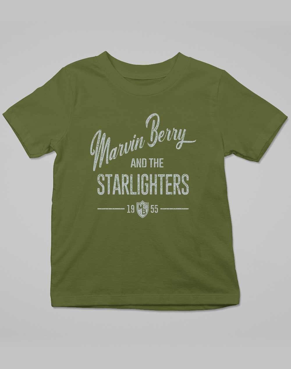 Marvin Berry and the Starlighters Kids T-Shirt 3-4 years / Army  - Off World Tees