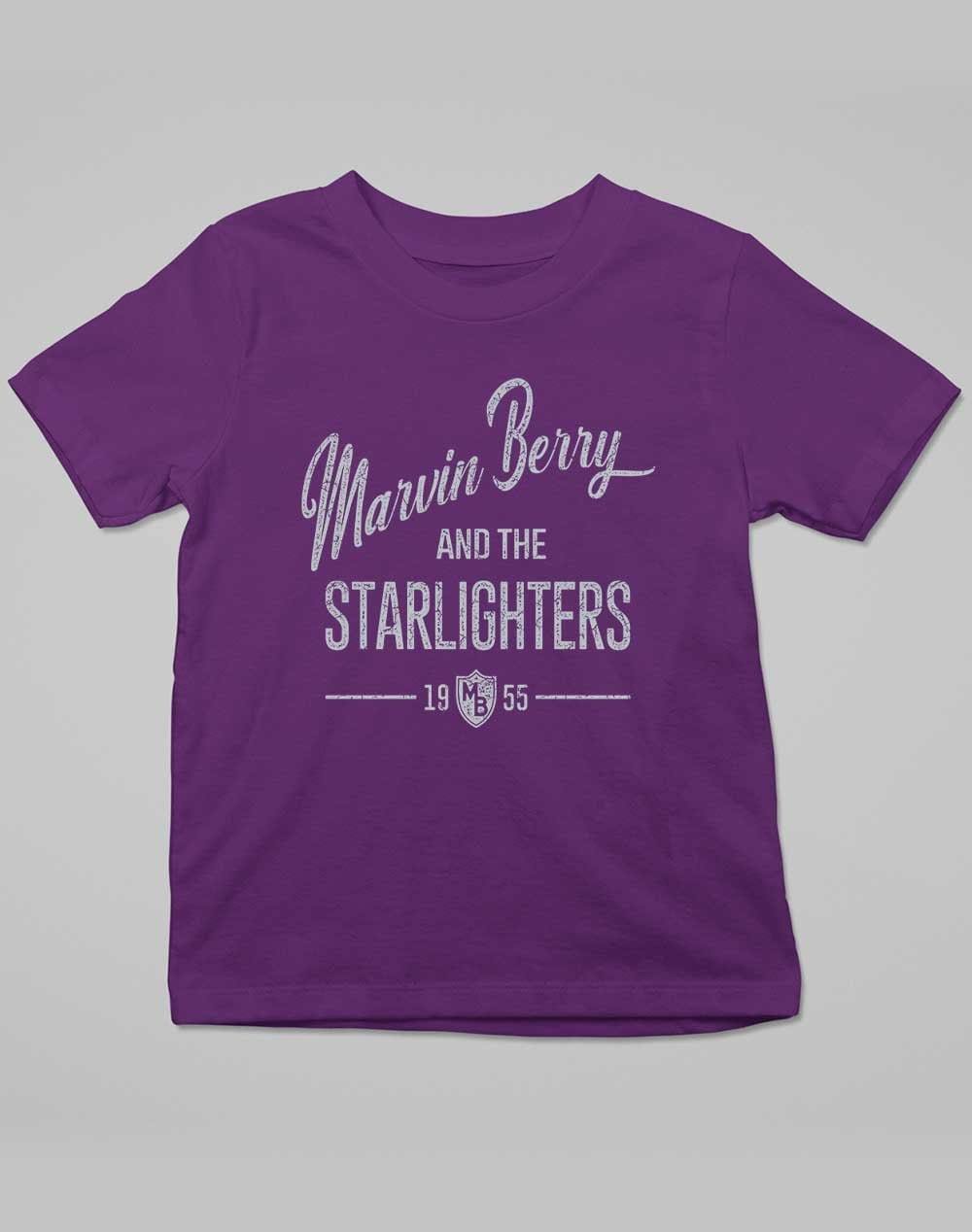 Marvin Berry and the Starlighters Kids T-Shirt 3-4 years / Dark Purple  - Off World Tees