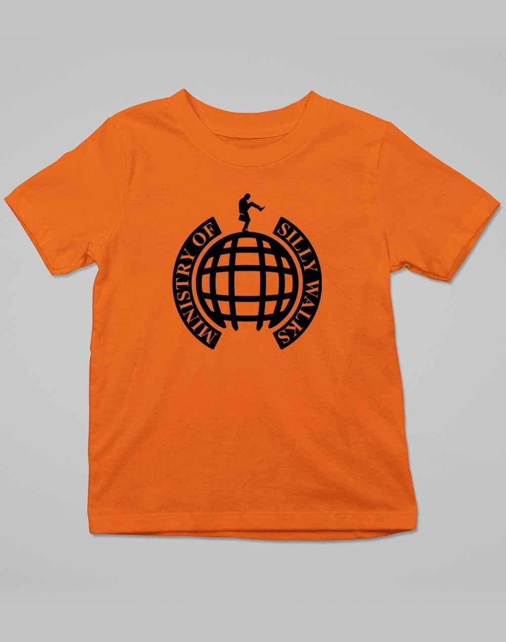 Ministry of Silly Walks Kids T-Shirt 3-4 years / Orange  - Off World Tees