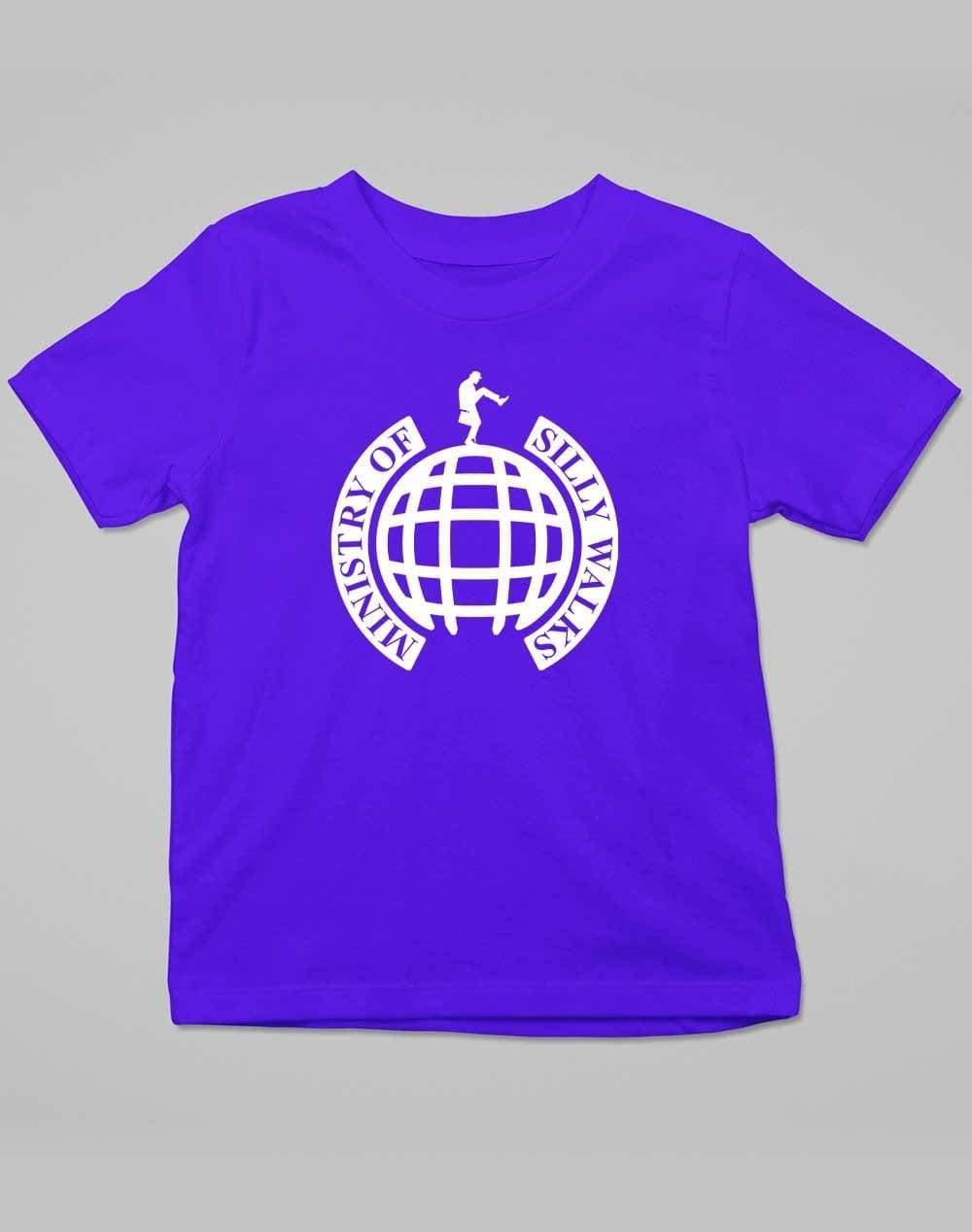 Ministry of Silly Walks Kids T-Shirt 3-4 years / Royal Blue  - Off World Tees